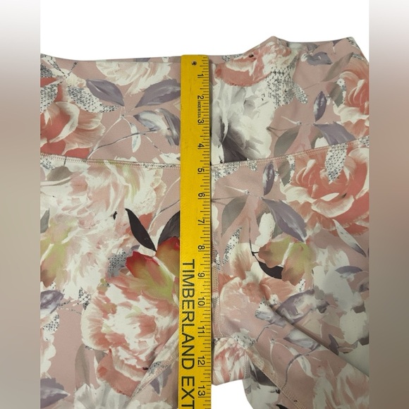 RBX Women's Size XL Floral Print Cropped High Waist Yoga Athletic Leggings Pants - Picture 6 of 8